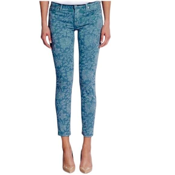 7FAM 7 For All Mankind womens Floral jean pants size 28 - Picture 1 of 6